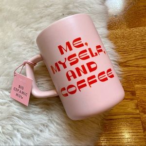 Ban.do Pink Me Myself & Coffee Big Ceramic Mug